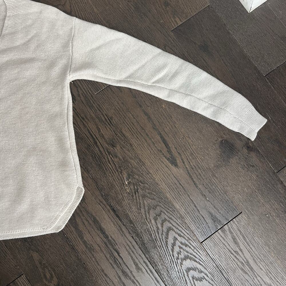 Aritzia Wilfred Free Wolter Oatmeal Merino Wool Waffle Knit Sweater Size M - Picture 3 of 12